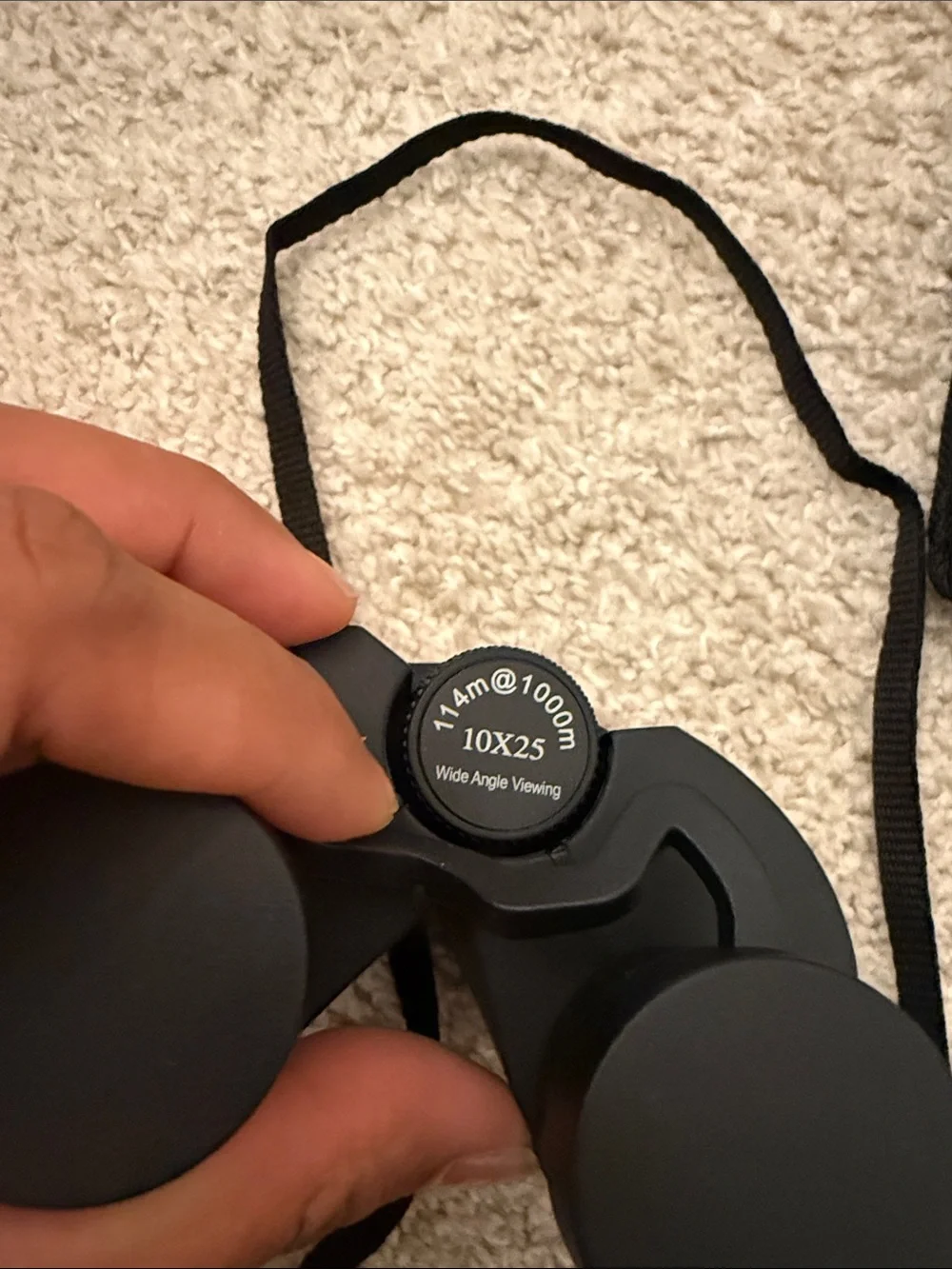 Black VR Binocular Headset with Carry Case